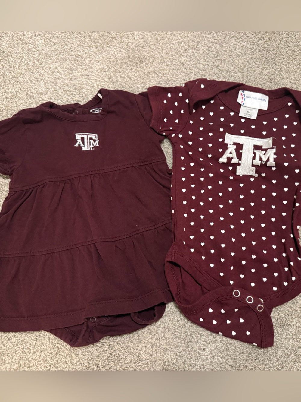 Toddler Texas A&M Infant Dress & Bodysuit Set